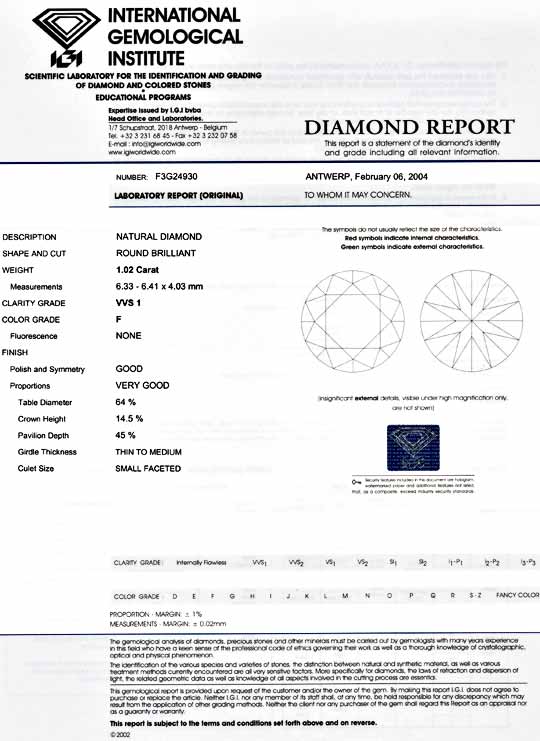 Foto 9 - Diamant, IGI! 1,02ct fast Lupenrein Top Wess. F Diamond, D5443