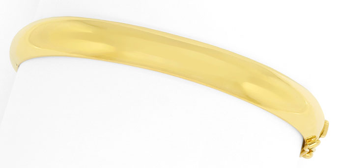 Foto 1 - Eleganter Gelbgoldarmreif glatt in 14K Kastenverschluss, K2701