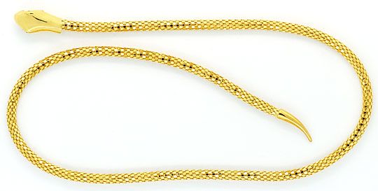 Foto 3 - Set Goldkette Goldarmband im Schlangen Design-Gelb Gold, R2616