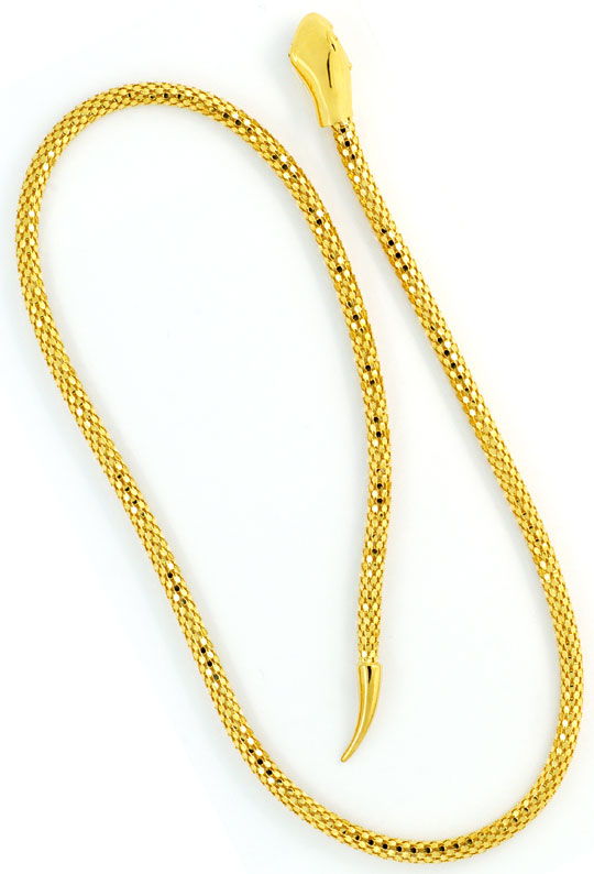 Foto 4 - Set Goldkette Goldarmband im Schlangen Design-Gelb Gold, R2616